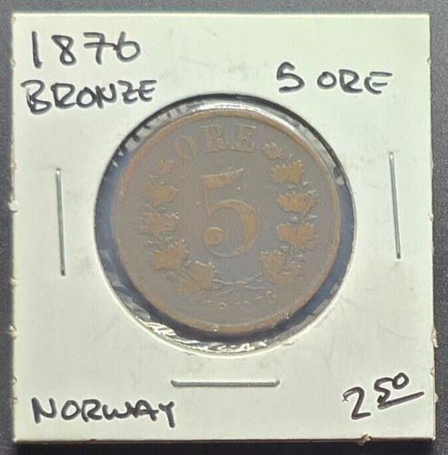 1876 sweden ore - ore, bronze